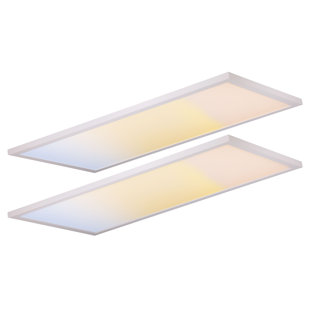 NUWATT Dimmable Rectangle Flat Panel Ceiling Light (Set of 2)