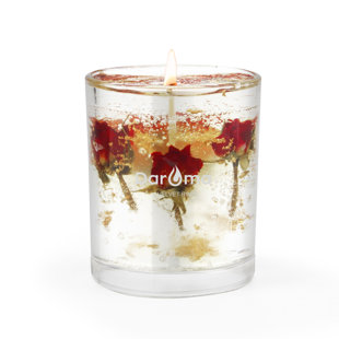 DAROMA Jar Candle For Home Scented Rose Scented Jar Candle