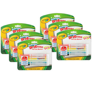 Crayola LLC 6 Packs, 6 Markers Per Pack, 36 Markers Total Dry-Erase Marker (Set of 6)