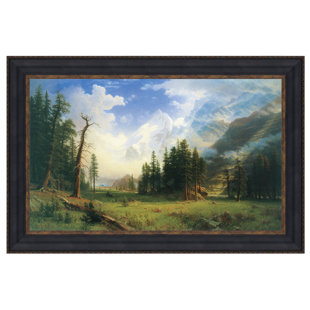 VAULT W ARTWORK Mountain Landscape, 1895 Framed On Canvas by Albert Bierstadt Print