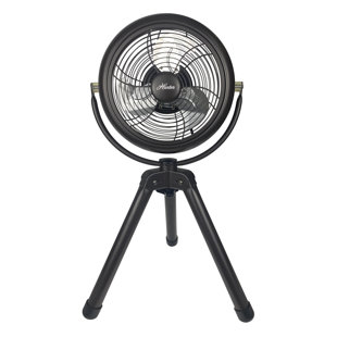 OCEANAIRE HOMEGOODS Hunter All-Metal Retro 8" Floor Fan With Tripod In Oil-Rubbed Bronze