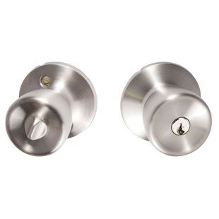 SURE-LOC HARDWARE Tulip Keyed Entry Door Knob with Circular Rosette