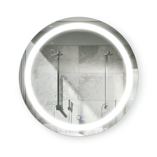 KRUGG REFLECTIONS USA Hitchin Round LED Wall Mirror