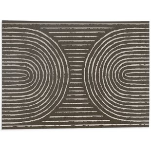 JOSS & MAIN Collin Non-Slip Geometric Outdoor Doormat