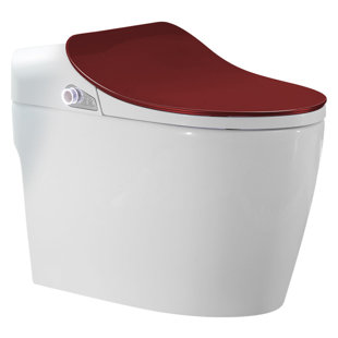Smart Living&Technology 1.3 Gallons GPF Elongated Chair Height Floor Mounted One-Piece Toilet (Seat Included)