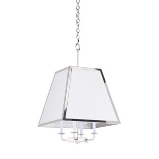 FREDERICK COOPER 4 - Light Polished Nickel Unique/Statement Pendant