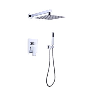 TRUSTMADE Pressure-Balanced Railfall Shower Faucet with Valve and TempAssure