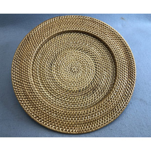 DESTI DESIGN Jute No Pattern Charger (Set of 4)