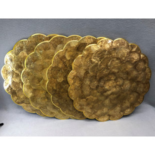 DESTI DESIGN No Pattern Round Placemat (Set of 4)