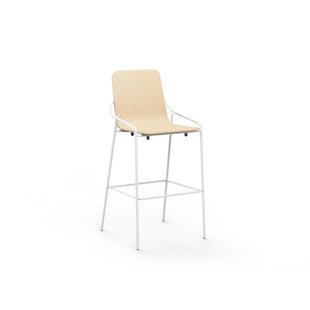 B&T DESIGN Dupont Counter Stool with Metal Frame