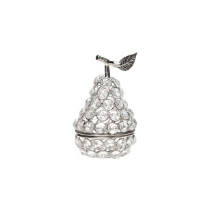GODINGER SILVER ART CO Glam Pear Sculpture Décor