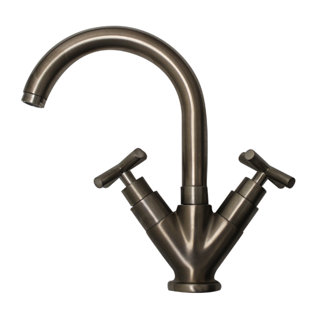 WHITEHAUS COLLECTION Luxe Single-Hole 2-handle Bathroom Faucet with Drain Assembly