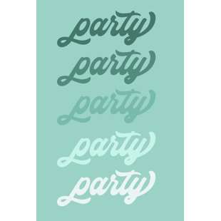 THE PARTY AISLE Leinwandbild Let's Party II von Anna Hambly