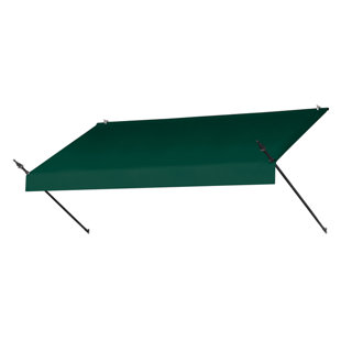 IDM WORLDWIDE Awnings in a Box Designer 8 ft. W x 3 ft. D Woven Acrylic Retractable Standard Window Awning