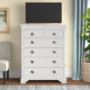 LARK MANOR Aaden 6 Drawer 103Cm W Solid Wood Chest of Drawers