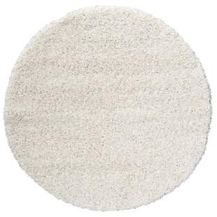 WADE LOGAN Parsegh Solid Colour Shag Area Rug