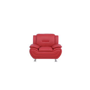 KINGWAY INC Faux Leather Club Chair