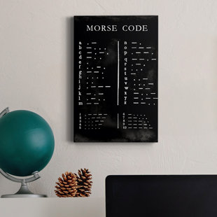 THREE POSTS™ TEEN " Morse Code Chart "