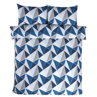 CORRIGAN STUDIO Voss Polyester/Cotton Geometric Shapes Duvet Cover with Pillowcases