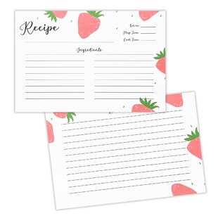 OUTSHINE CO Outshine Premium Recipe Notecard (Set of 50)