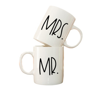 WITH LOVE LOUISE Mr & Mrs Mugs (Set of 2)