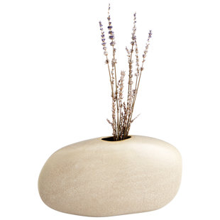 CYAN DESIGN Pebble Olive Glaze 6.25" Ceramic Table Vase