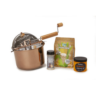 WABASH VALLEY FARMS Copper Plated Whirley Pop Hull-less Buttery Popcorn Collection (Set of 4)