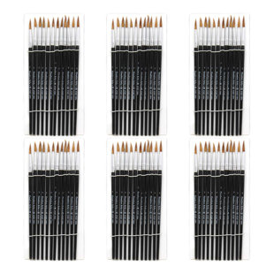 CHARLES LEONARD CO. Water Color Paint Brushes (Set of 6)