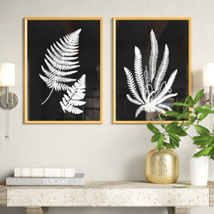 GREYLEIGH™ " Inverted Fern Silhouette " 2 - Pieces