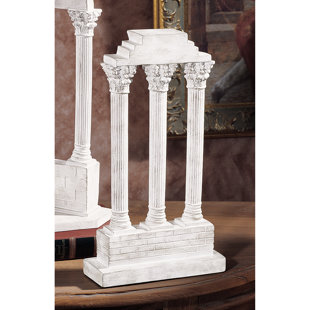 DESIGN TOSCANO Roman Forum Temple of Castor and Pollux Straight Column Sculpture