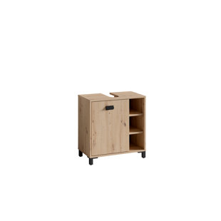 BYLIVING 54.61Cm Single Bathroom Vanity Base Only in Brown (Set of 2)