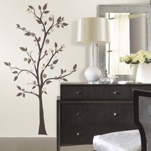 WALLHOGS Trees & Flowers Non-Wall Damaging Wall Decal