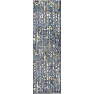 SCOTT LIVING Wellspring Abstract Blue Area Rug
