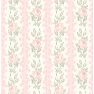 LOVESHACKFANCY Blooming Heirloom Rose 33' L x 20.5'' W Wallpaper Roll