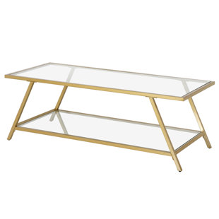 BRAYDEN STUDIO Gemi 4 Legs Coffee Table with Storage