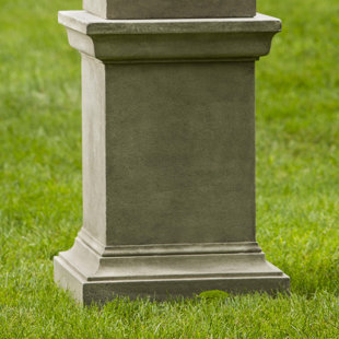 CAMPANIA INTERNATIONAL Greenwich Weather Resistant Concrete Pedestal