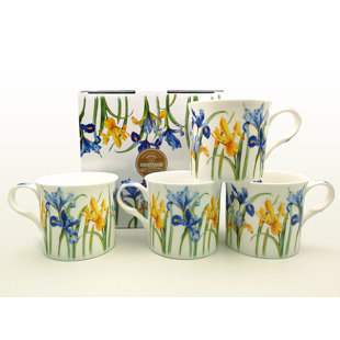 HERITAGE Iris Bone China Mug (Set of 4)