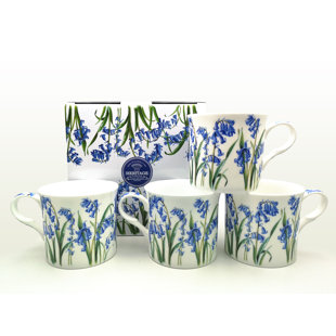 HERITAGE Bluebell Bone China Mug (Set of 4)