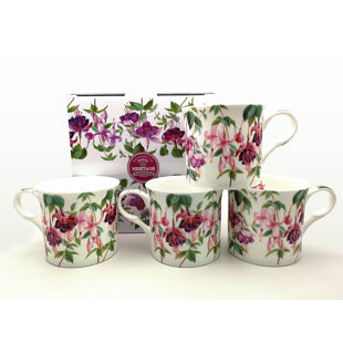 HERITAGE Fuchsia Bone China Mug (Set of 4)