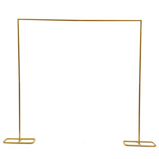 YAOTOWN 6.9 ft. H x 6.6 ft. W Rectangle Arch Wedding Backdrop Stand