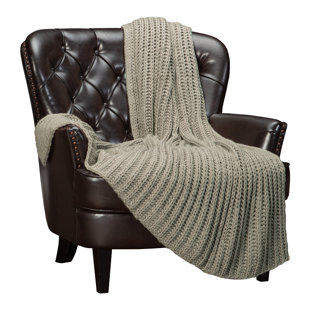 CHANASYA Chunky Knit Throw Blanket
