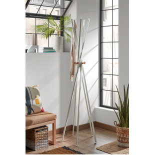 OROA Benzara Steel Freestanding 5 - Hook Coat Rack