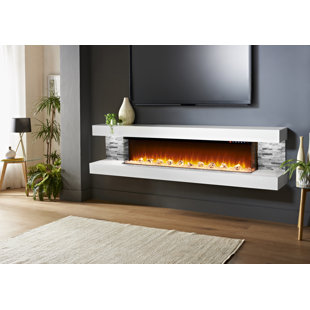 EVOLUTION FIRES Vegas 8 Foot Wall Mounted Electric Fireplace