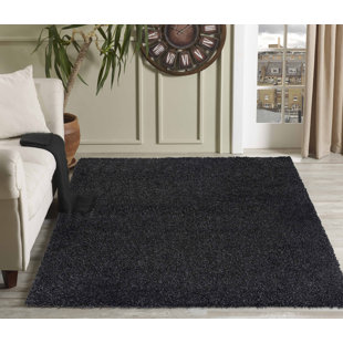HASHTAG HOME Shaggy-Teppich Esterly in Anthrazit