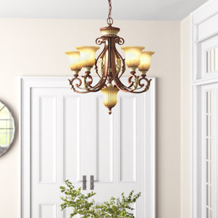 WORLD MENAGERIE Kamas 6 - Light Dimmable Classic / Traditional Chandelier
