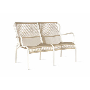 VINCENT SHEPPARD Loop 47.6'' Resin (All Weather) Wicker/Rattan Outdoor Loveseat