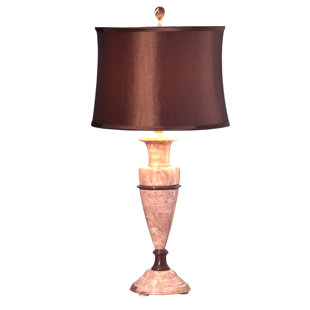 BELLO TREASURE Amber Marble Table Lamp