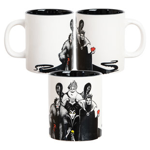 VANDOR LLC Disney Villains 16 Oz. Ceramic Mug (Set of 2)