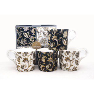 HERITAGE Jacobean Bone China Mug (Set of 4)