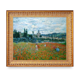 VAULT W ARTWORK Monet Collection " Poppy Field Near Vetheuil " by Claude Monet